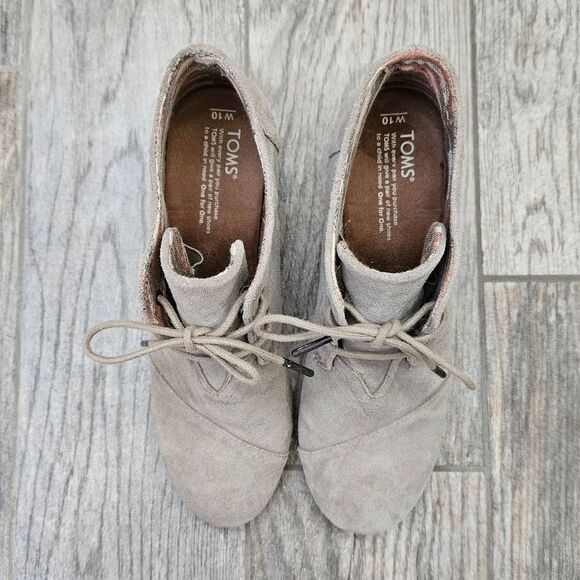 Toms Kala Suede Wedge Ankle Boots - Picture 3 of 12